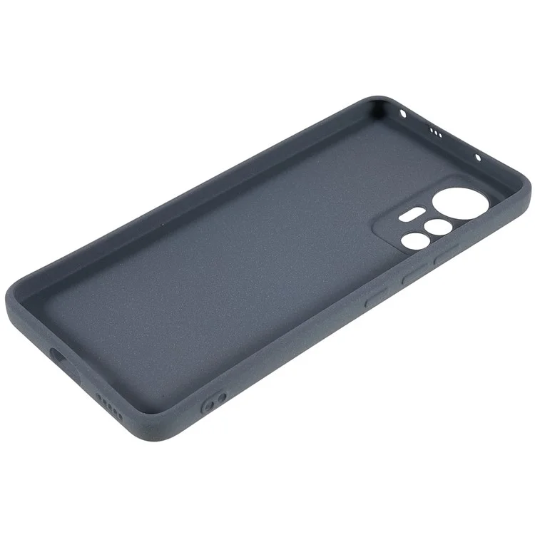 Para Xiaomi 12 Lite 5G Funda de teléfono con superficie mate suave y doble cara, antihuellas y antirayado - Gris