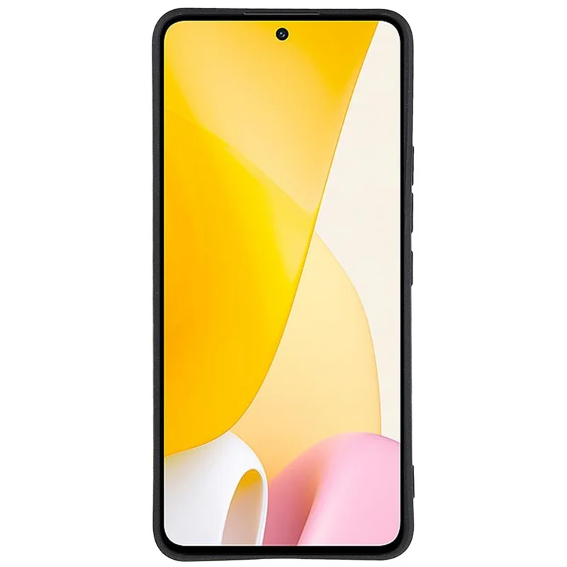 For Xiaomi 12 Lite 5G Double-Sided Matte Soft TPU Phone Cover Anti-fingerprint Anti-scratch Back Case - Black