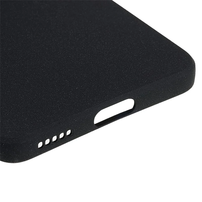 For Xiaomi 12 Lite 5G Double-Sided Matte Soft TPU Phone Cover Anti-fingerprint Anti-scratch Back Case - Black