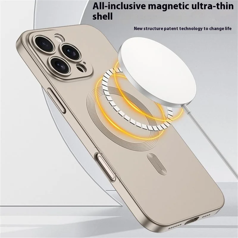 GKK Для Iphone 16 Pro Max Case, Совместим с Полной Защитой от Magsafe Hard PC Phone - Черный
