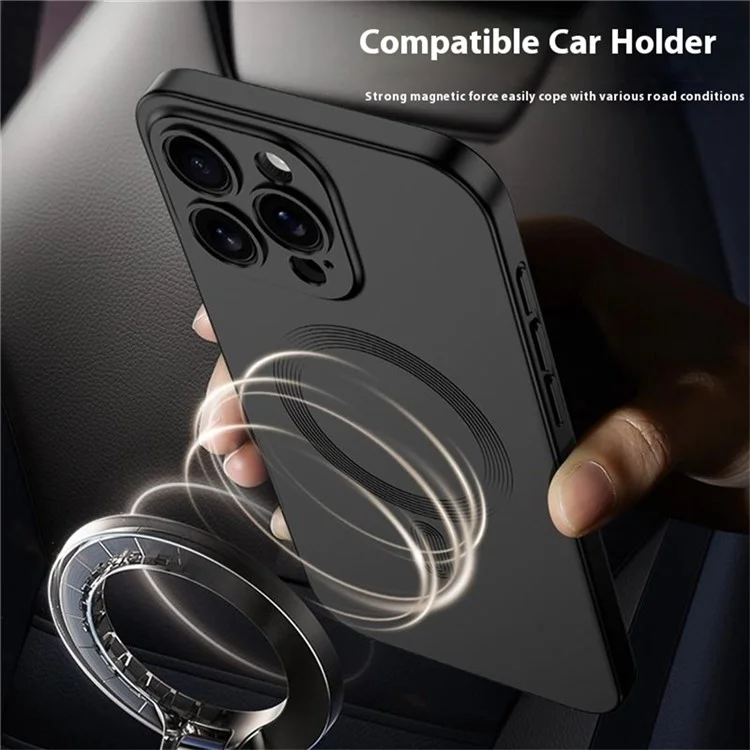 GKK Pour Iphone 16 Pro Case Compatible Avec Magsafe Protection Full Hard PC Téléphone Couverture - Noir