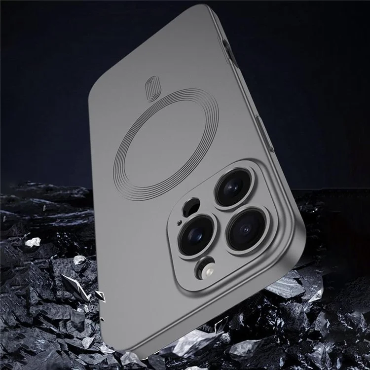 GKK Pour Iphone 16 Pro Case Compatible Avec Magsafe Protection Full Hard PC Téléphone Couverture - Noir