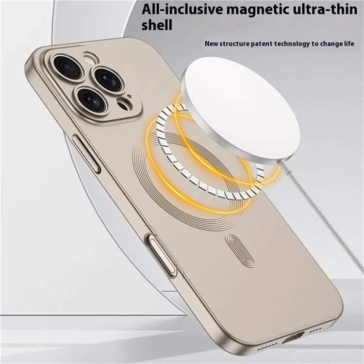 GKK Pour Iphone 16 Pro Case Compatible Avec Magsafe Protection Full Hard PC Téléphone Couverture - Noir