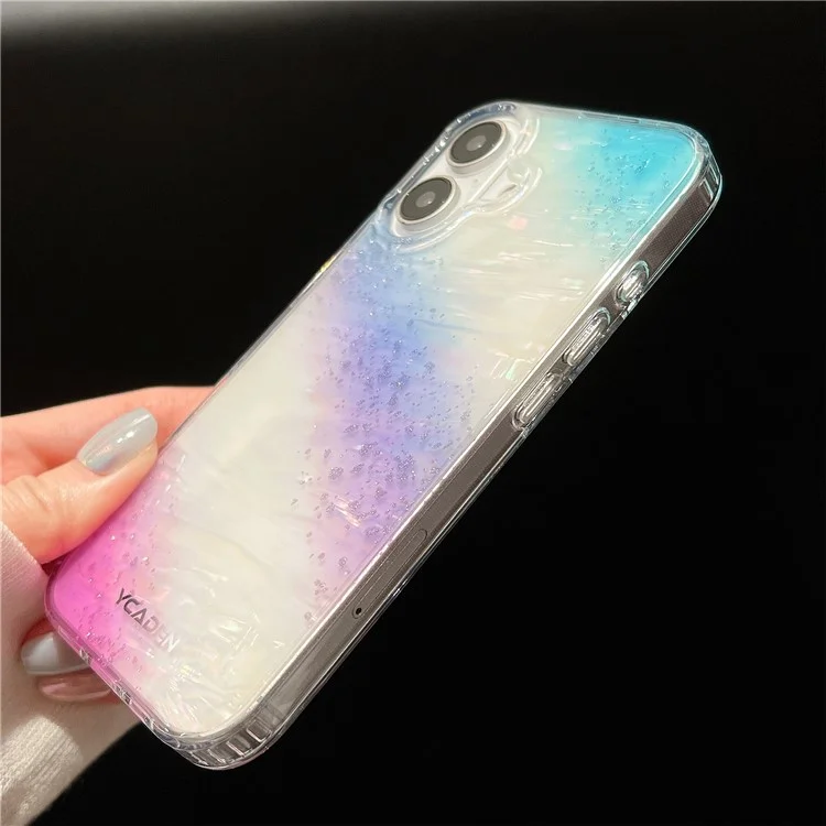 Para Iphone 16 Plus Case de Diseño Colorido Diseño a Prueba de Choque PC Hard Phel Shell - Azul / Rojo
