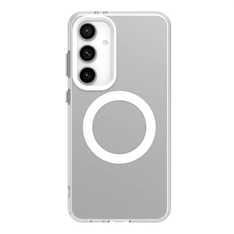 Серия Конфеты Для Samsung Galaxy S23 fe Case Coverible с Magsafe PC+TPU+PET Anti-dop Phone Cople - Белый