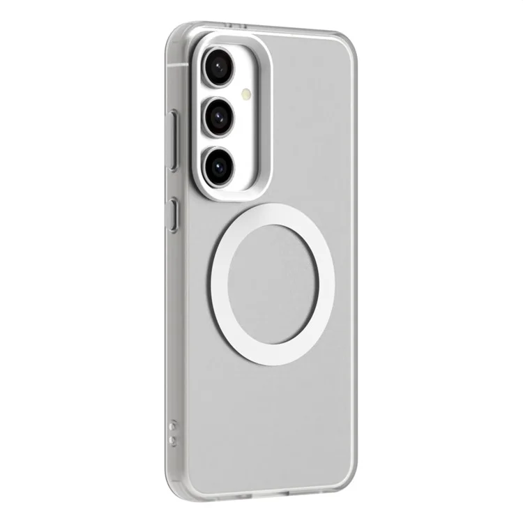 Серия Конфеты Для Samsung Galaxy S23 fe Case Coverible с Magsafe PC+TPU+PET Anti-dop Phone Cople - Белый