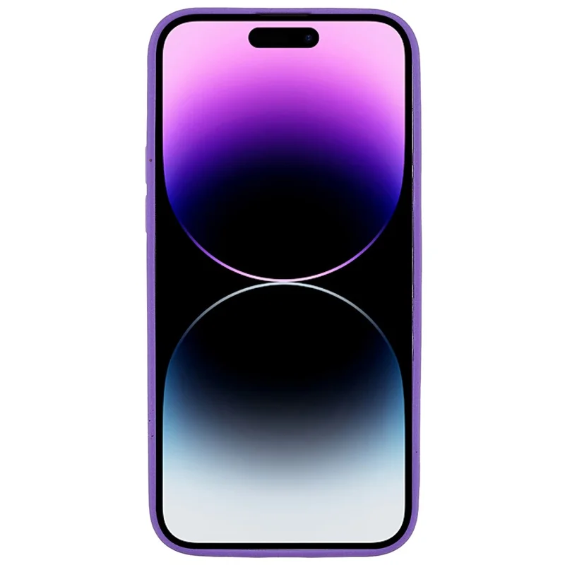 For iPhone 14 Pro Anti-scratch Phone Back Case Double-Sided Matte Soft TPU Anti-fingerprint Phone Cover - Purple