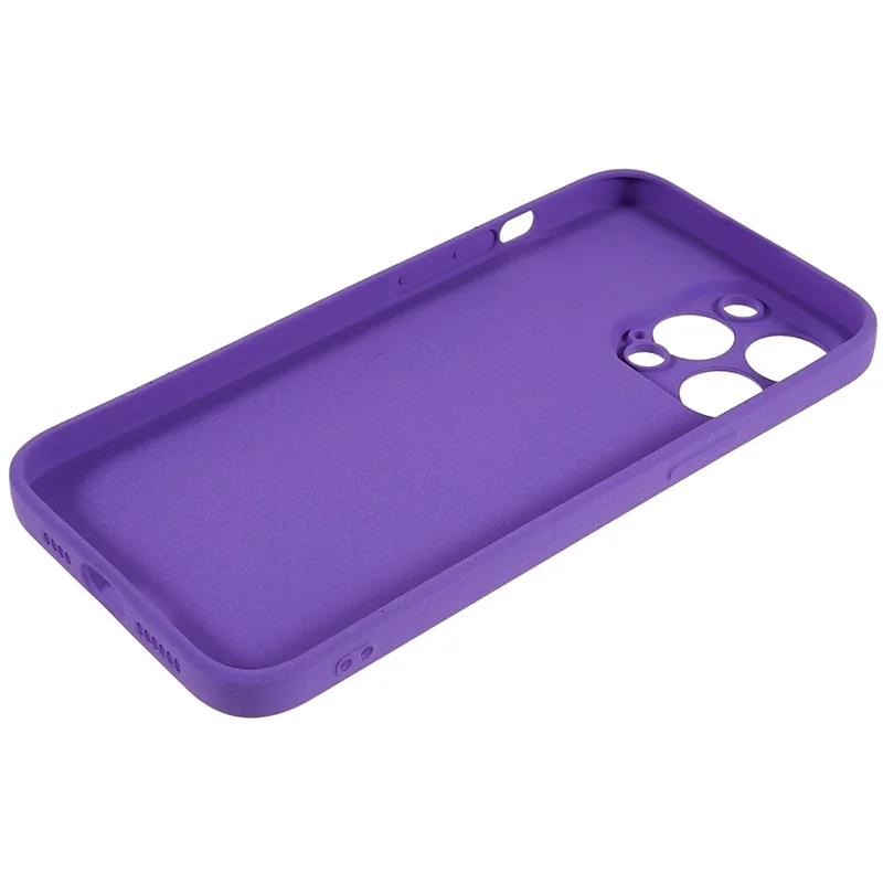 For iPhone 14 Pro Anti-scratch Phone Back Case Double-Sided Matte Soft TPU Anti-fingerprint Phone Cover - Purple