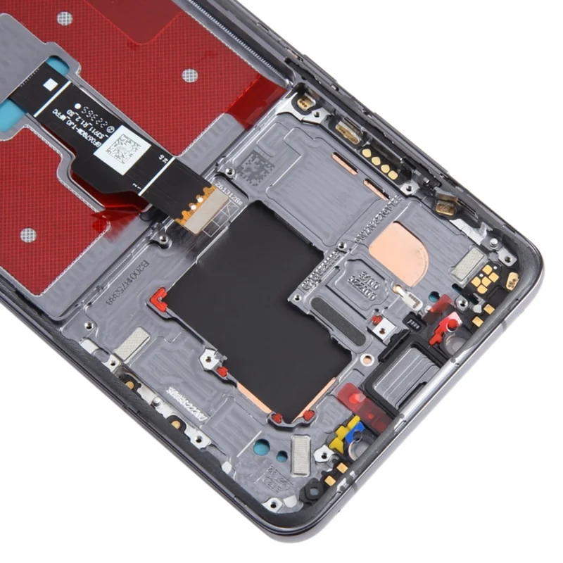 Per Huawei Mate 50 Pro 4G OEM Grade S LCD e Gruppo Digitalizzatore + Frame (senza Logo) - Nero
