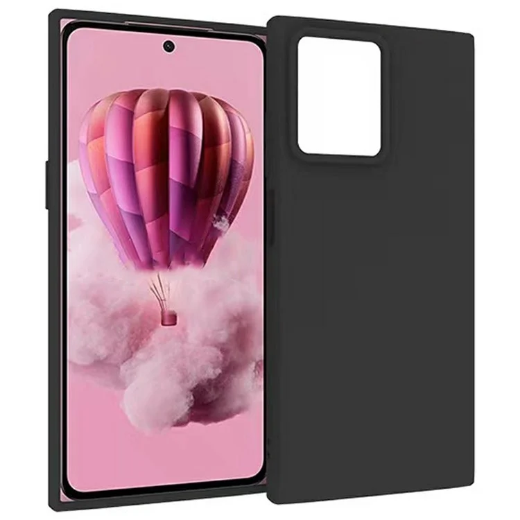 Für HMD Skyline Case Soft Matte Back TPU Black Phone Cover, Large Cutout