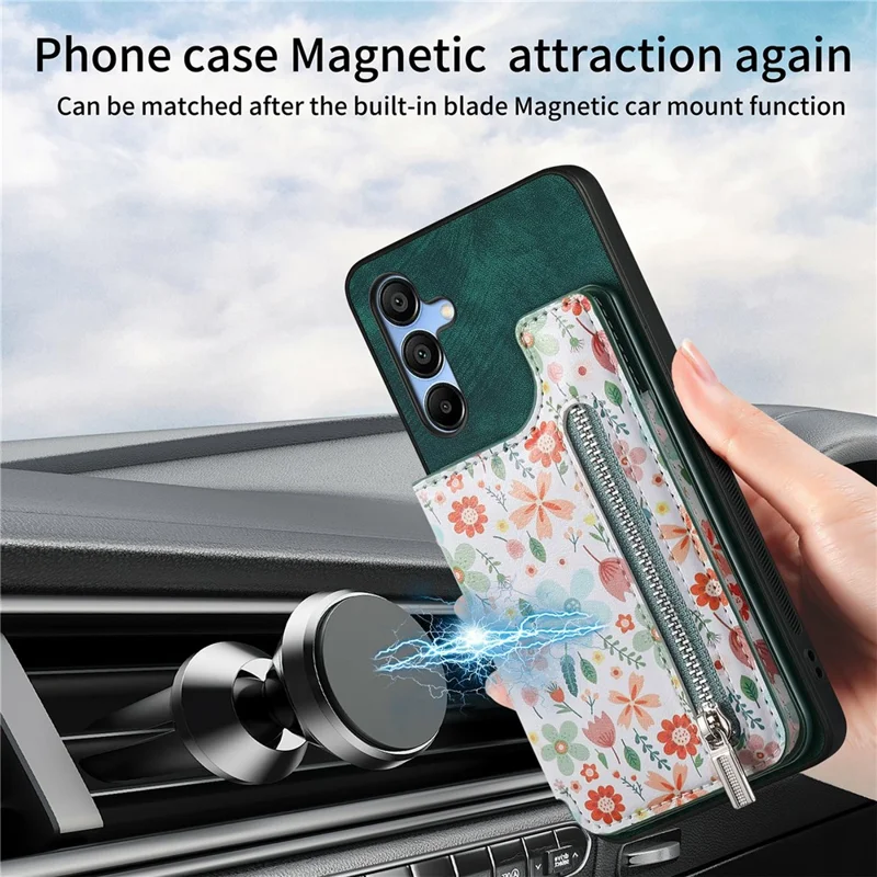 D10 Per Samsung Galaxy A16 Case 5G Caselet Wallet in Pelle di Portafoglio+copertura Telefonica Tpu Blocco RFID - Rosa
