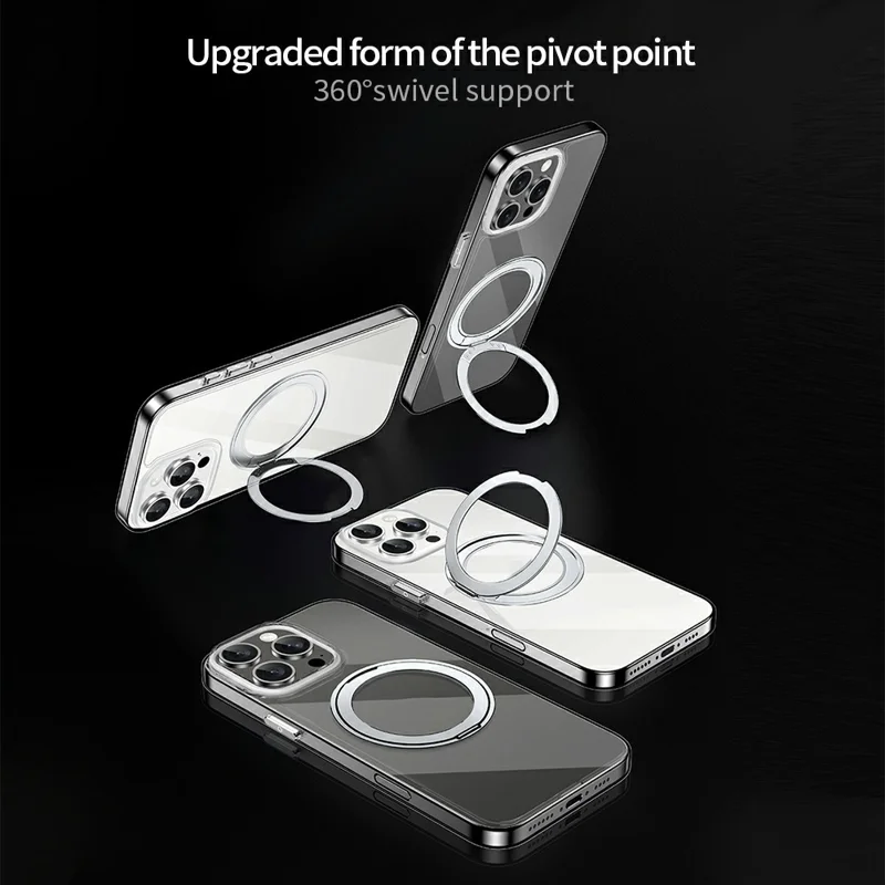 Serie Xundd Zero Sense Para Iphone 16 Pro Case Compatible Con Magsafe Giratoria Kickstand PC+TPU Tpule Cubierta