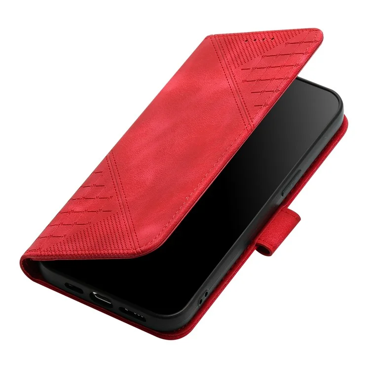 YX0080 For vivo V40e 5G / iQOO Z9s 5G Case Butterfly Imprint Leather Wallet Phone Cover - Red
