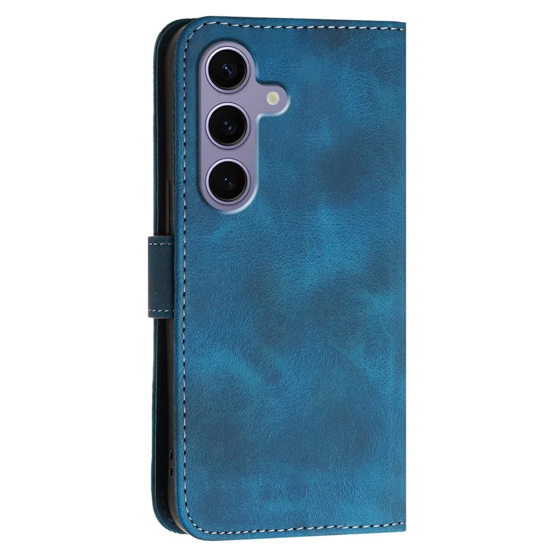 YX0080 Для Samsung Galaxy S25 Case Butterfly Imprint Leather Wallet Cover Phone - Сапфир