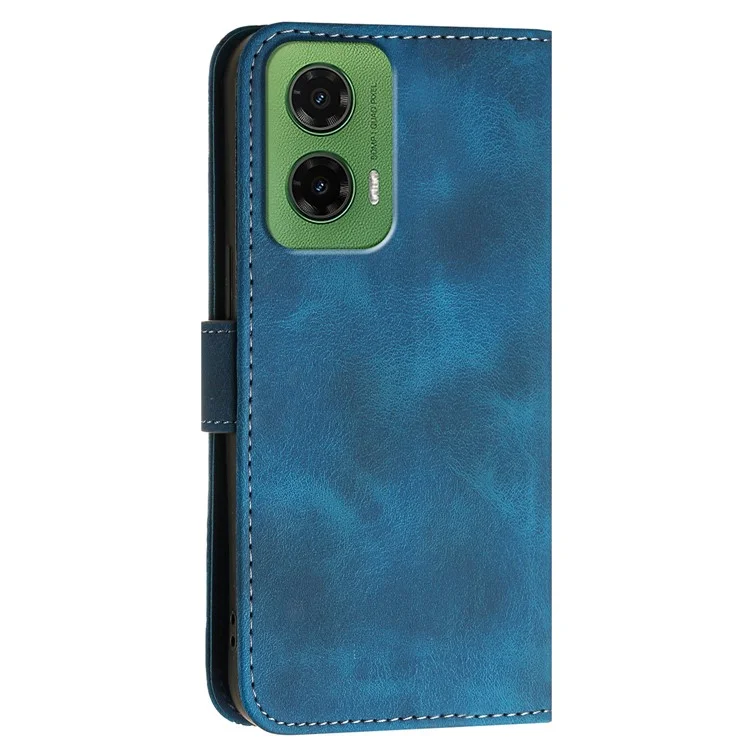 YX0080 Для Motorola Moto G35 5G Case Butterfly Imprint Leather Wallet Cople - Сапфир