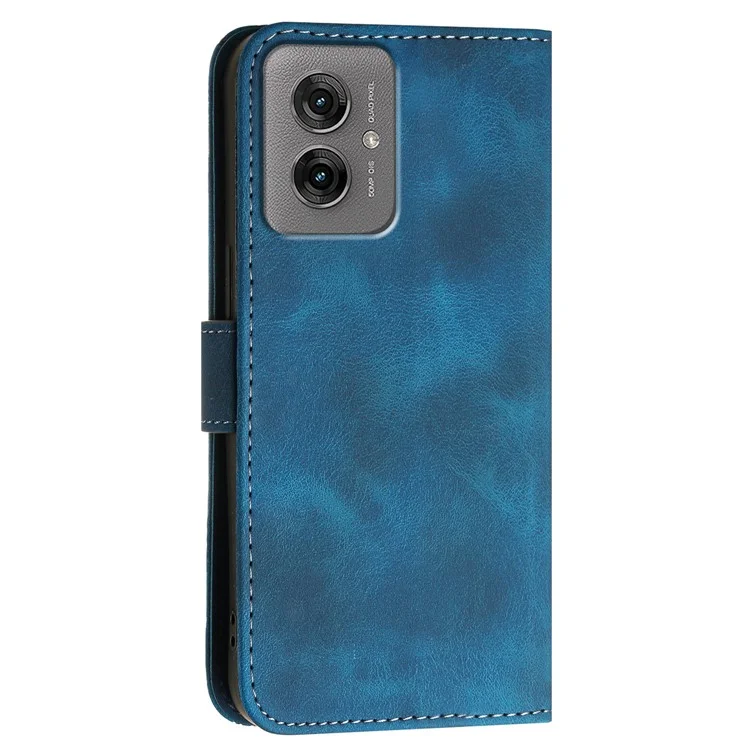 YX0080 Для Motorola Moto G55 5G Case Butterfly Imprint Leather Wallet Cople - Сапфир