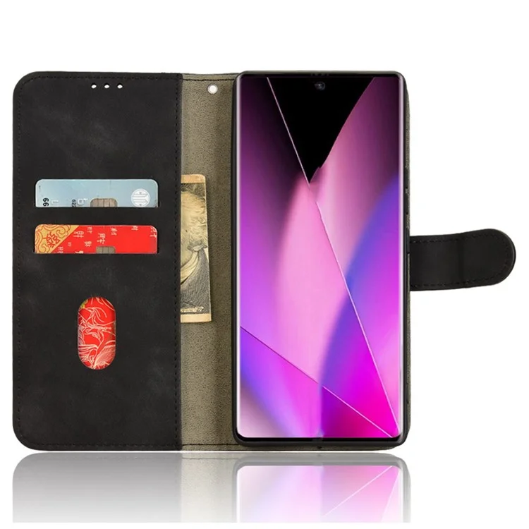 Per Infinix Zero 40 5G Casella di Pelle in Pelle Anti-Drop Flip Cover Del Telefono - Nero