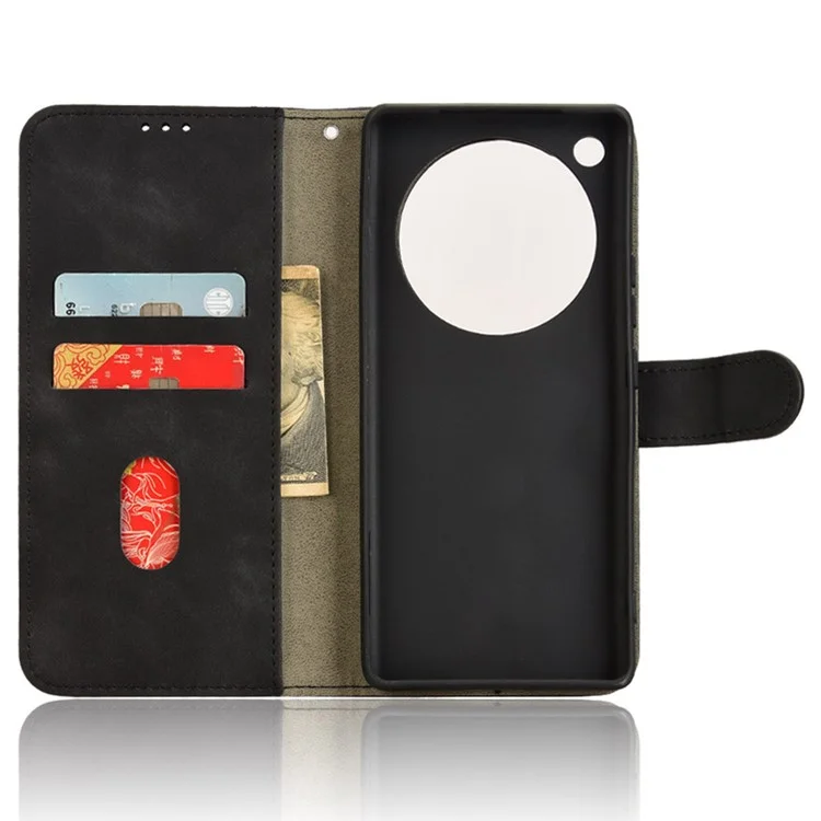 Per Infinix Zero 40 5G Casella di Pelle in Pelle Anti-Drop Flip Cover Del Telefono - Nero