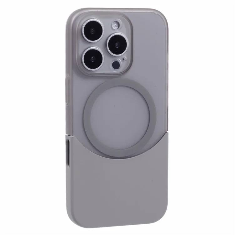 le Niveau x Pour L'iphone 16 Pro Case Compatible Avec la Couverture de Téléphone PC Anti-dépôt Magsafe Matte - Gris