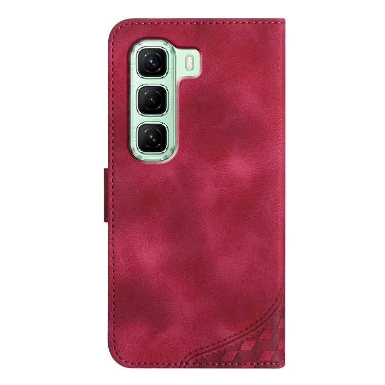 YX0060 For Infinix Hot 50 4G Case Elephant Head Pattern Leather Phone Cover - Rose
