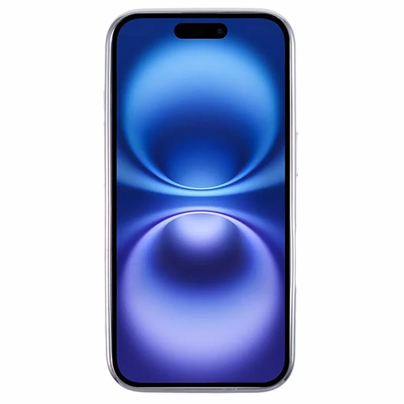 For iPhone 16 Cover Cross Texture PU Leather Coated TPU Cell Phone Case - Black