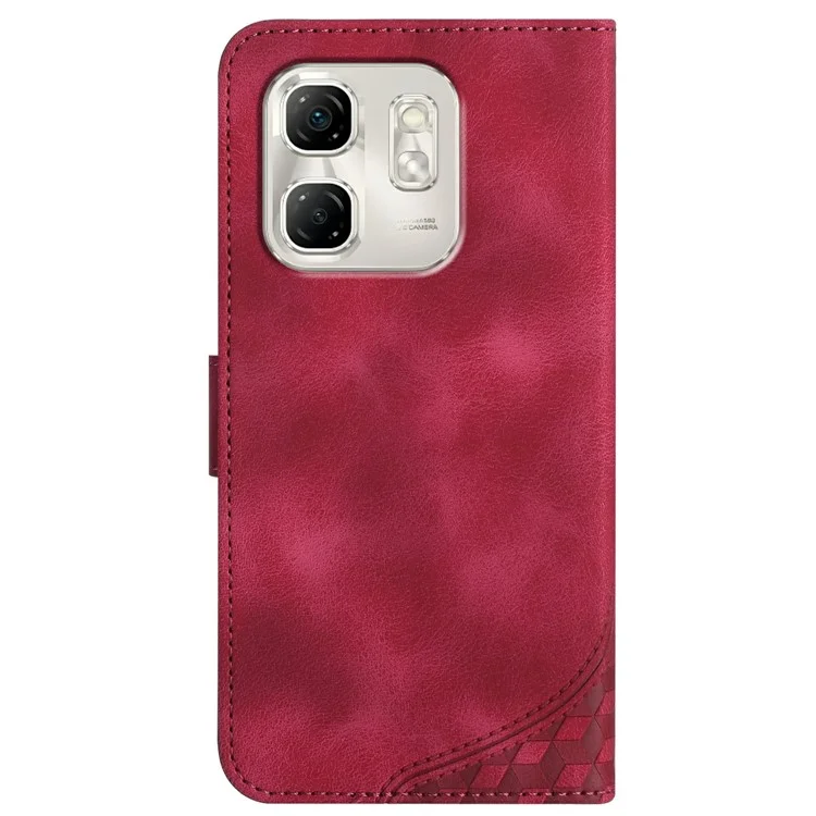 YX0060 For Infinix Hot 50i 5G / Smart 9 4G Case Elephant Head Pattern Leather Phone Cover - Rose