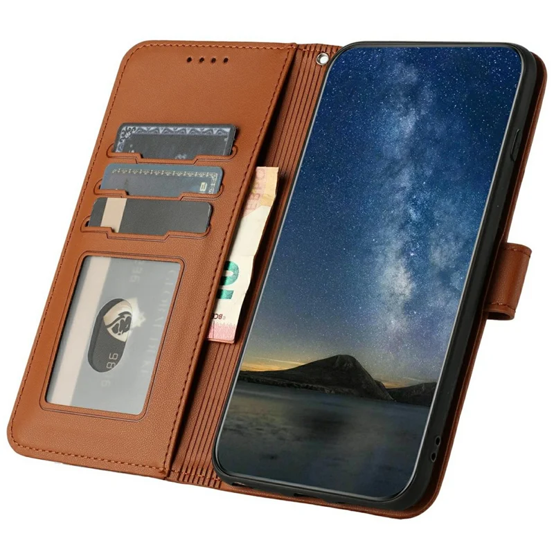 YX0050 Para Infinix Hot 50i 5G / Smart 9 4G Case Mandala Flower Leather Willet Telep Cubierta - Café