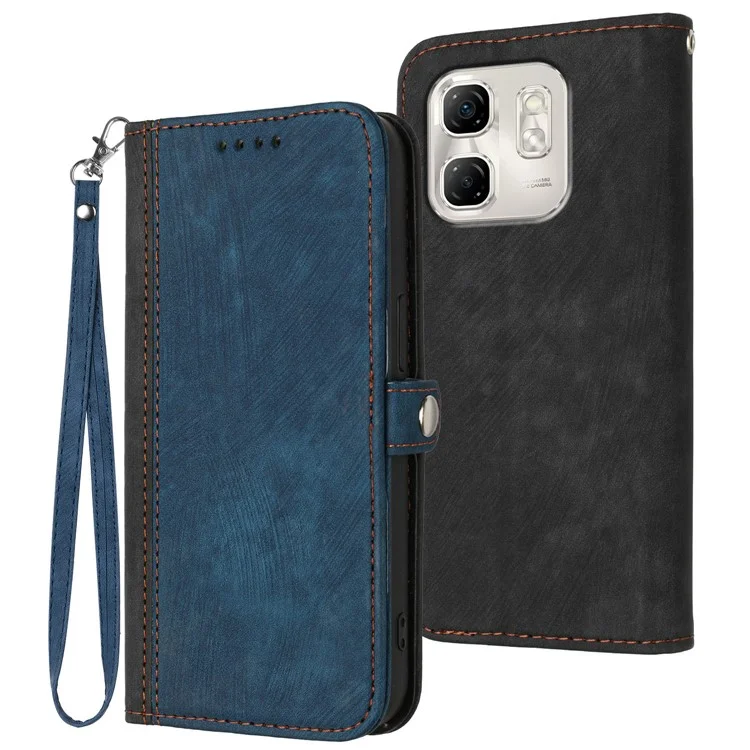 Yx0020 Para Infinix Hot 50i 5g / Smart 9 4G Case Stant Stand Skin Touch Leather Phone - Safira