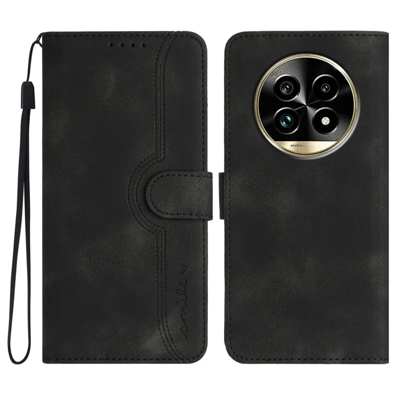 Yx0030 Para Realme 13 Pro+ 5g / 13 Pro 5G Case Caso Caminho Campa da Carteira Design - Preto