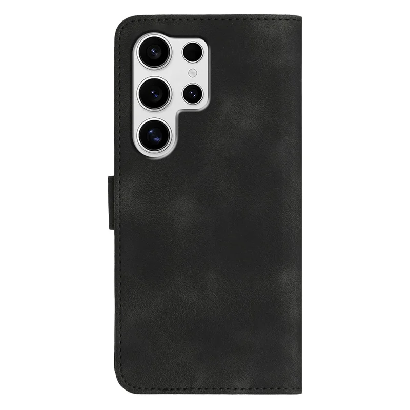 YX0030 Per Samsung Galaxy S25 Ultra Case Leather Cover Wallet Design - Nero
