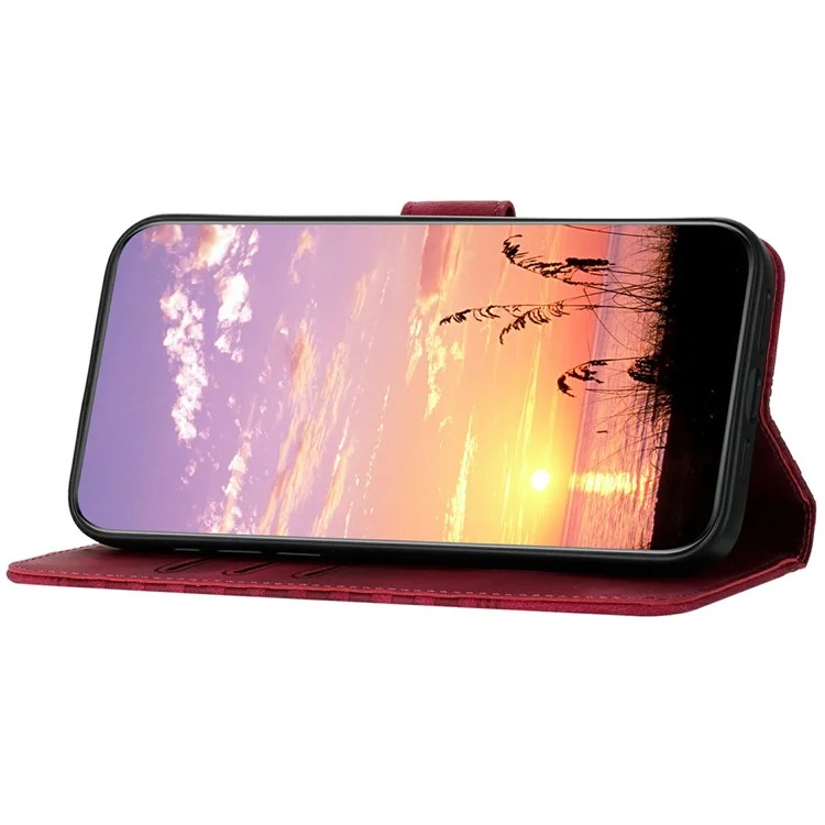 YX0060 For Samsung Galaxy S25 Ultra Case Elephant Head Pattern Leather Phone Cover - Rose