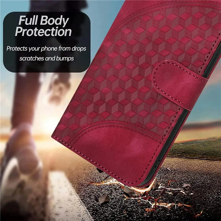 YX0060 For Samsung Galaxy S25 Ultra Case Elephant Head Pattern Leather Phone Cover - Rose