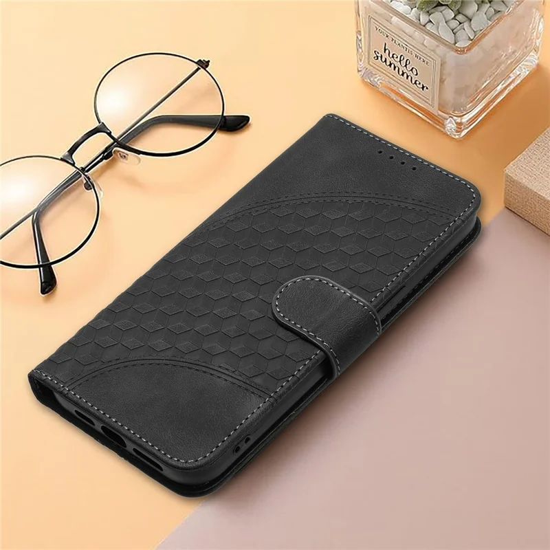 YX0060 For Samsung Galaxy S25 Case Elephant Head Pattern Leather Phone Cover - Black
