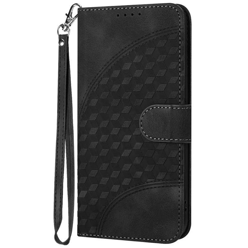 YX0060 For Samsung Galaxy S25 Case Elephant Head Pattern Leather Phone Cover - Black