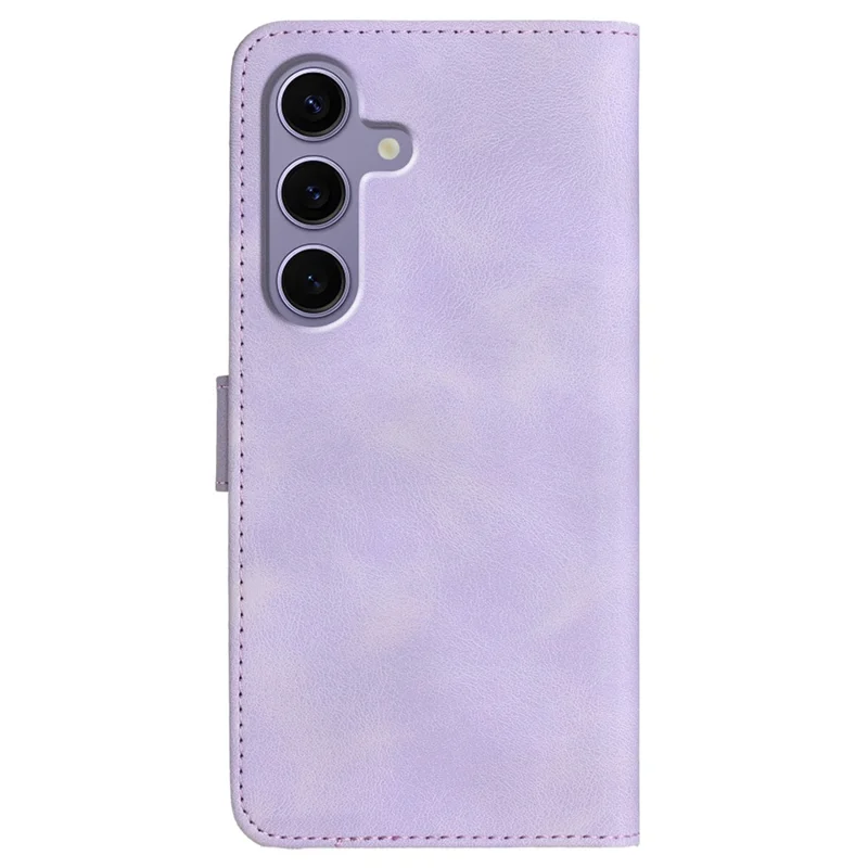 YX0030 Per Samsung Galaxy S25 Case Leather Cover Wallet Design - Viola Chiaro