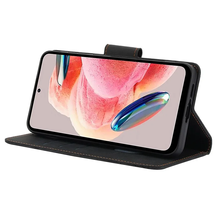 SY-001 For Xiaomi 14T Pro Case Flower Butterfly Leather Wallet Phone Cover with Hand Strap - Black