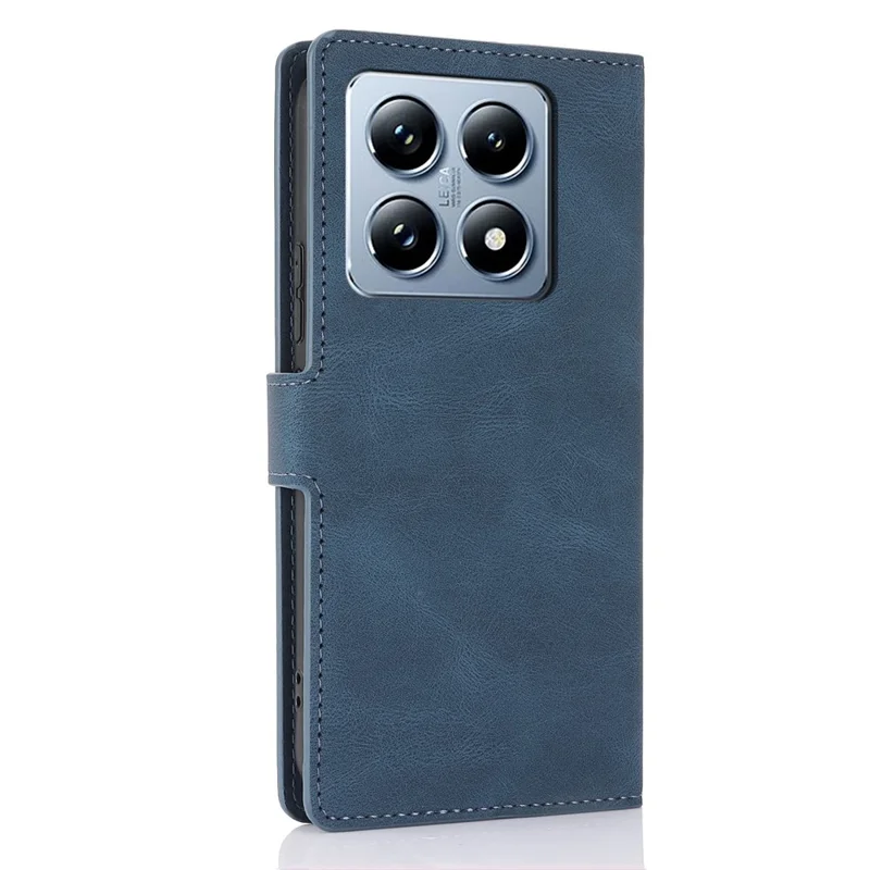 For Xiaomi 14T Case PU Leather Phone Cover with Wallet Stand View - Blue