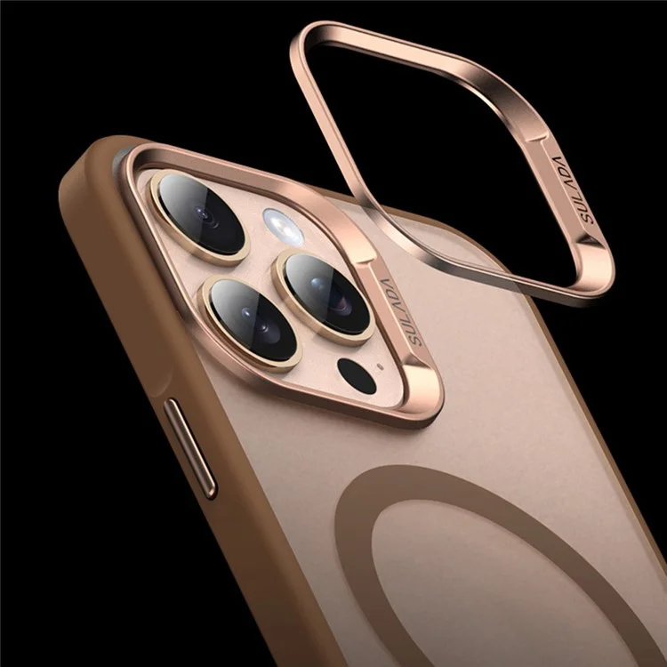 Sulada Для Iphone 16 Pro Max Case, Совместимый с Magsafe Ultra-Thin Pc+tpu. - Золото