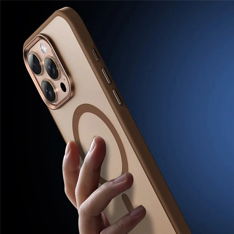 Sulada Для Iphone 16 Pro Max Case, Совместимый с Magsafe Ultra-Thin Pc+tpu. - Золото