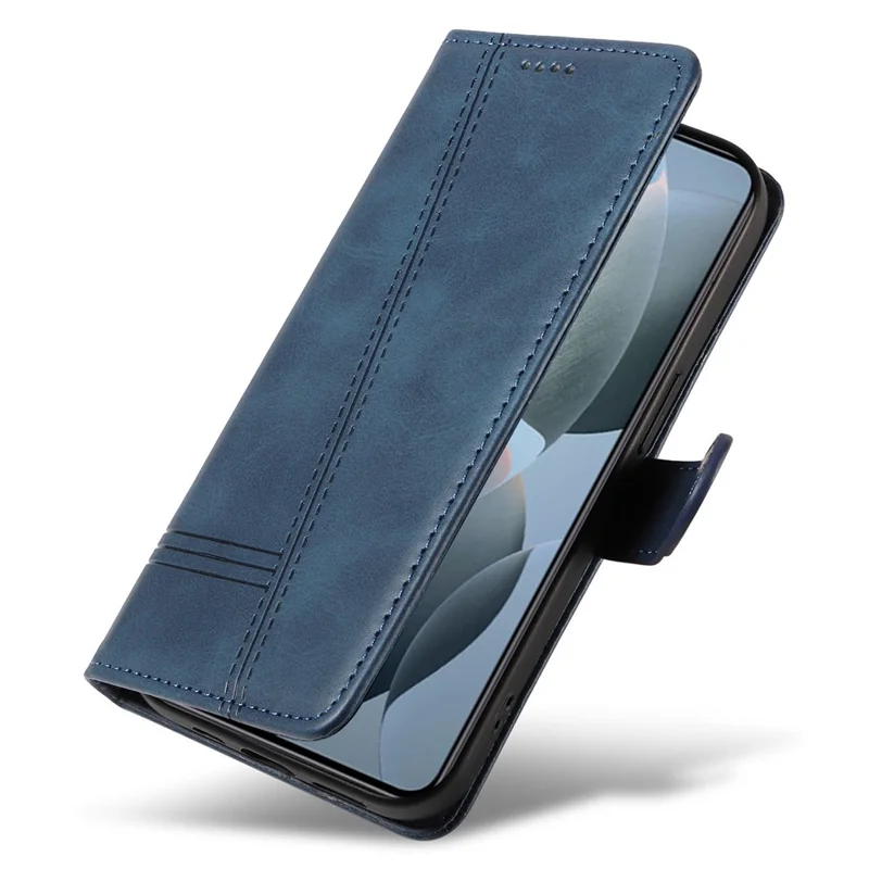 Flip pungtegnsbøsning til Xiaomi 14T med tegnlæderdæksel - Blå
