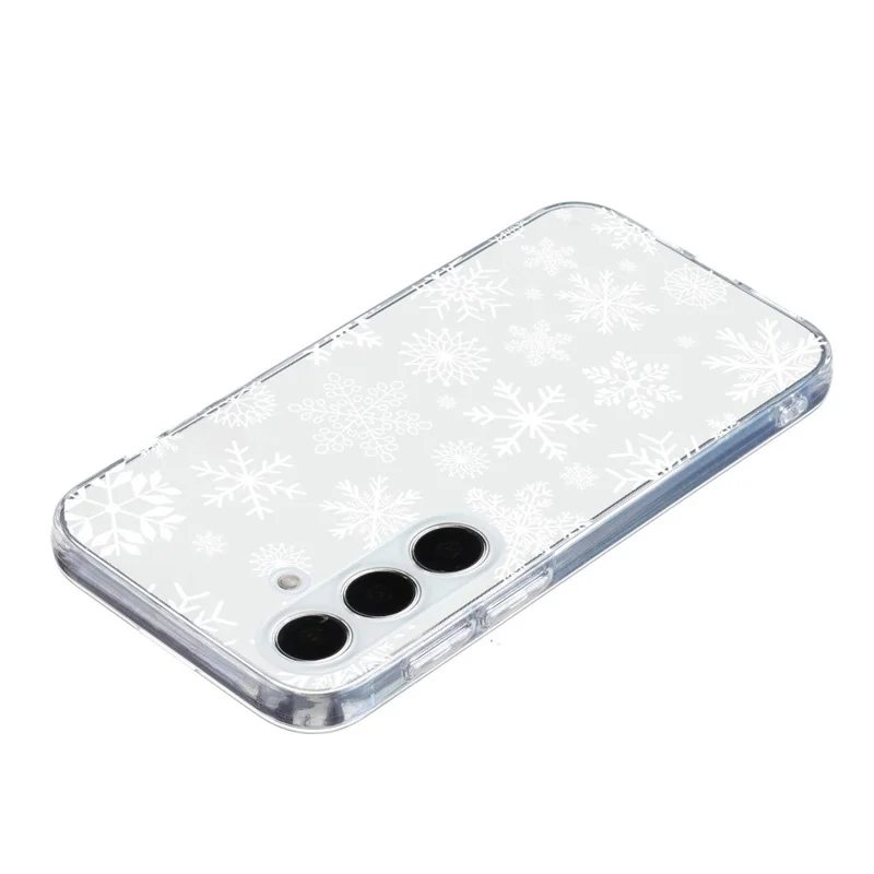 For Samsung Galaxy A55 5G Case Christmas Pattern Print Soft TPU Phone Protector - Snowflake