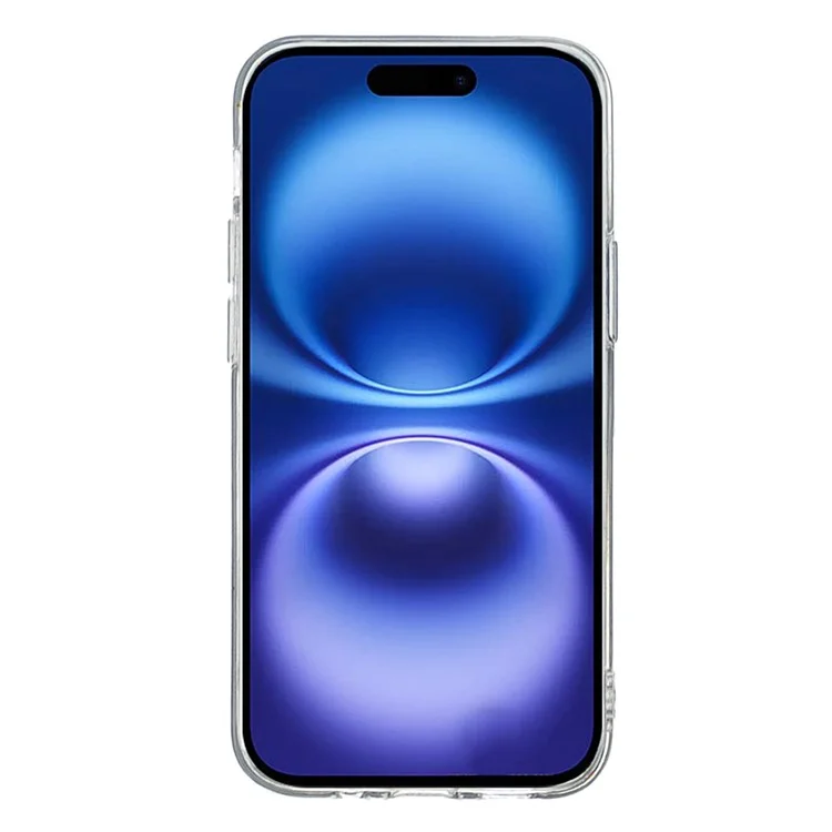 Funda para iPhone 16 Pro Estampado Navideño Suave TPU Protector de Teléfono - Muñeco de Nieve