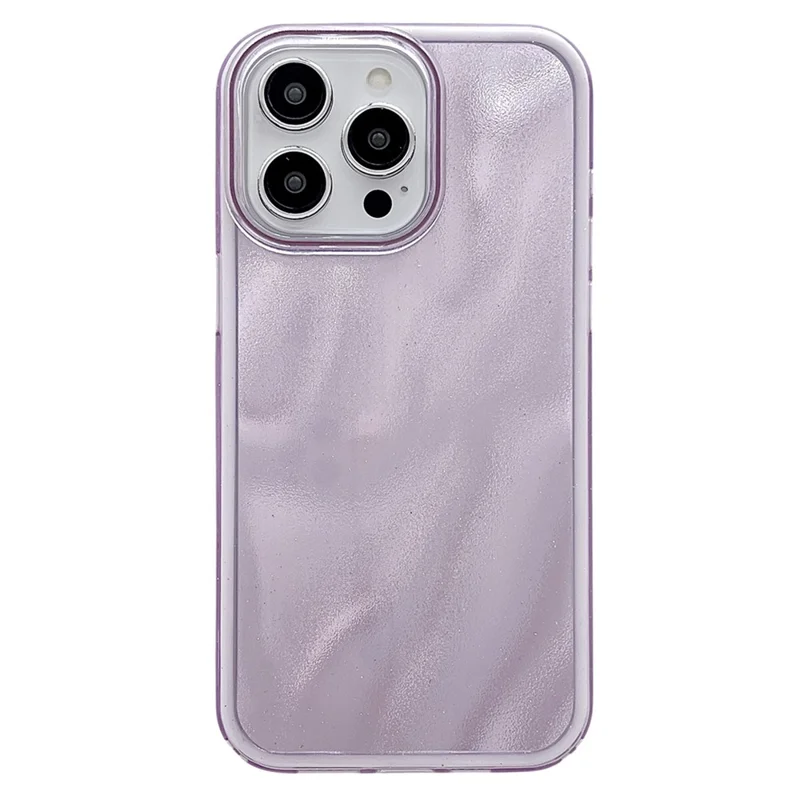 For iPhone 16 Pro Case Quicksand Glitter TPU+PC Shockproof Phone Cover - Purple