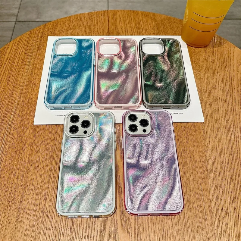 For iPhone 16 Pro Case Quicksand Glitter TPU+PC Shockproof Phone Cover - Purple