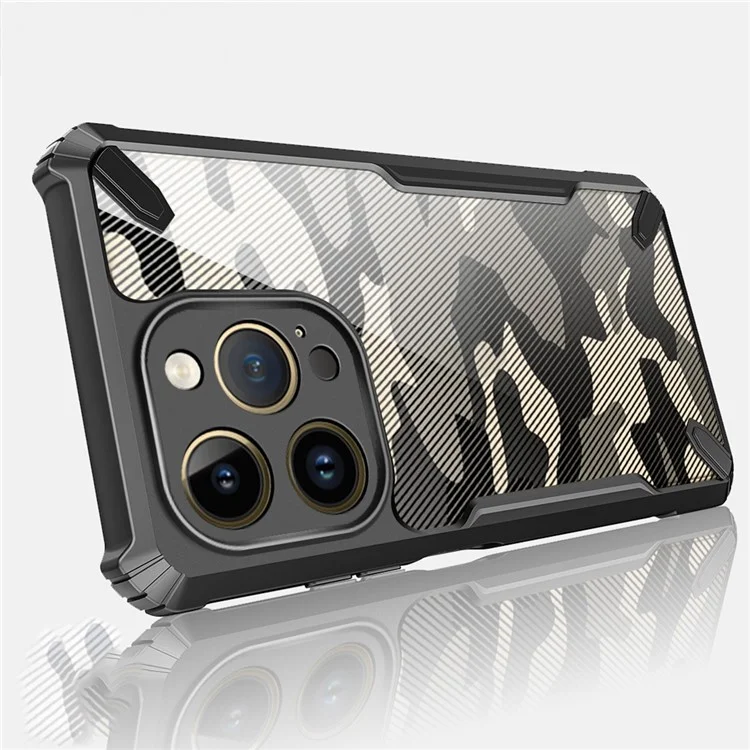 RZANTS For iPhone 14 Pro Max Shockproof Case Soft TPU Hard Acrylic Protective Cover Camouflage Pattern Phone Case