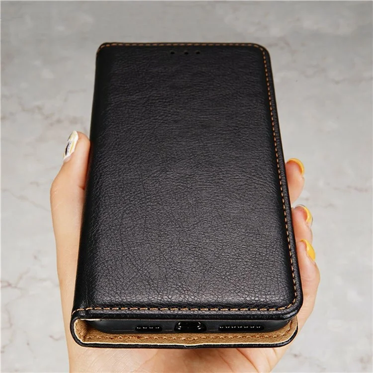 Para Motorola Moto G85 5G / S50 Neo 5G Capa Carteira PU Couro Magnética Auto-Absorvida Capa para Telefone - Preta