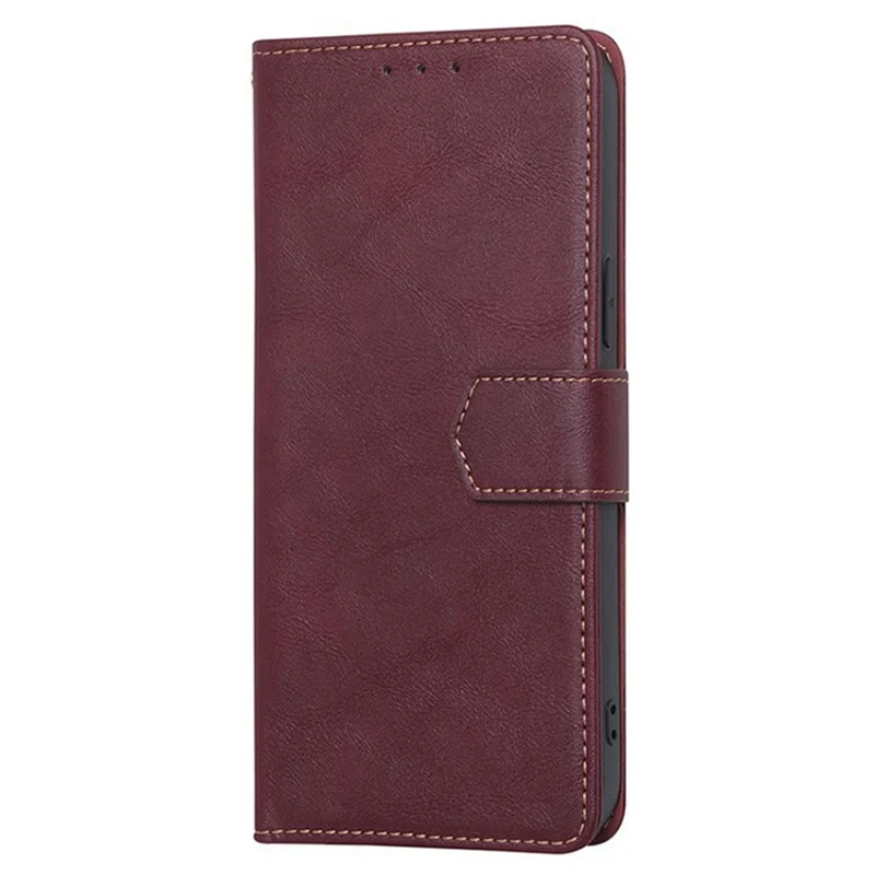 For Motorola Moto G85 5G / S50 Neo 5G Case Leather Phone Cover with RFID Blocking Wallet - Wine Red