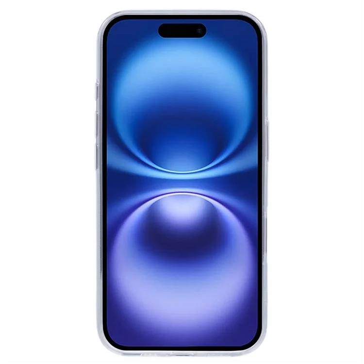Capa JAUCASE para iPhone 16 PC+TPU Fosca Anti-Impressões Digitais - Branca