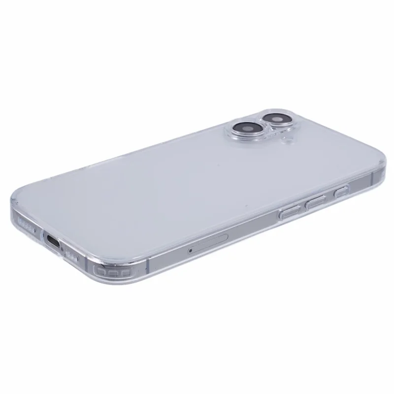 Capa JAUCASE para iPhone 16 PC+TPU Fosca Anti-Impressões Digitais - Branca