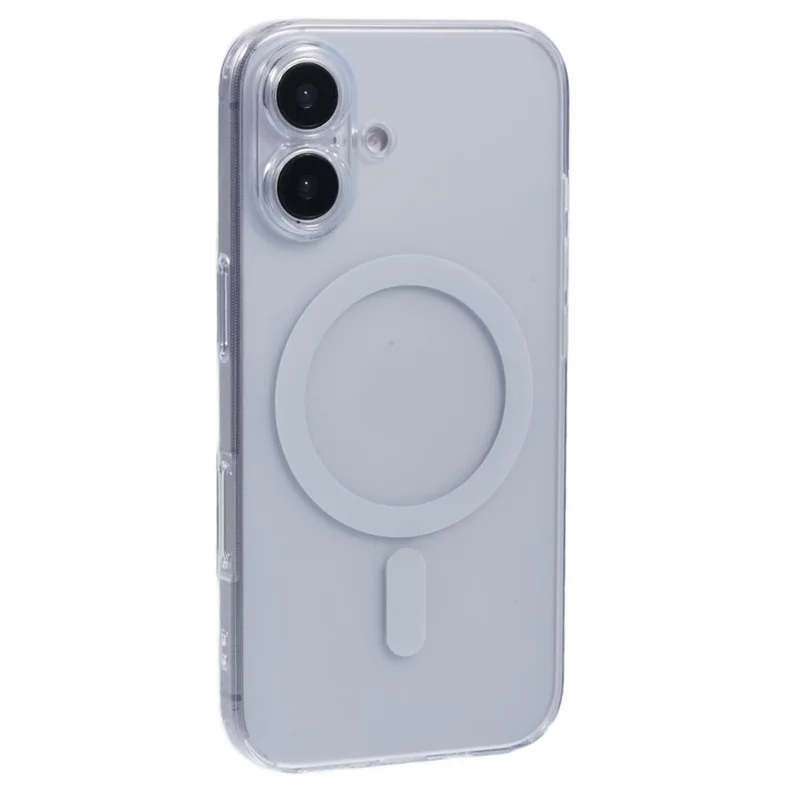 JAUCASE For iPhone 16 Case Matte Anti-Fingerprint Back Cover Compatible with MagSafe - White